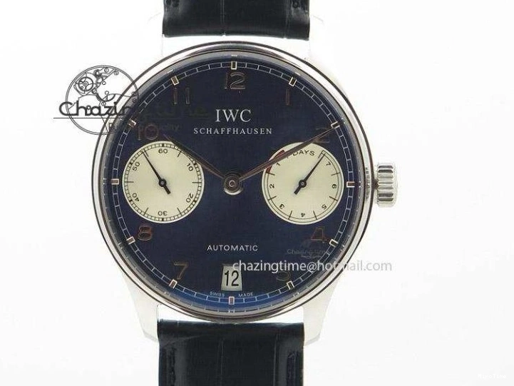MIROTIME 0706 MoistureWicking Portuguese Real PR IW500704 ZF 1:1 Best Edition On Brown Leather Strap A52010 V 7311